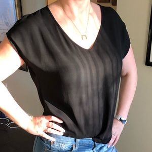 Lush black blouse XS